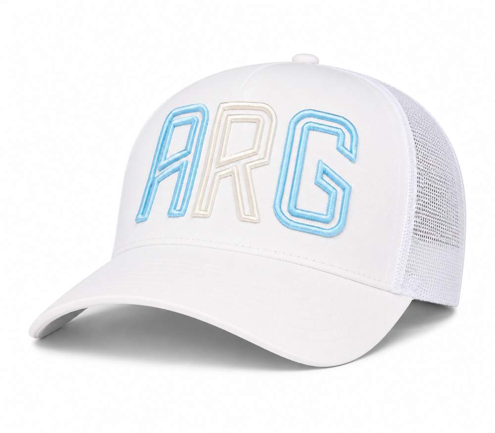 ARG - Argentina country code soccer hat (left view) - 18.1 Sports