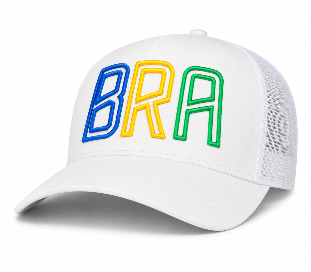BRA - Brazil country code soccer hat (view 2) - 18.1 Sports