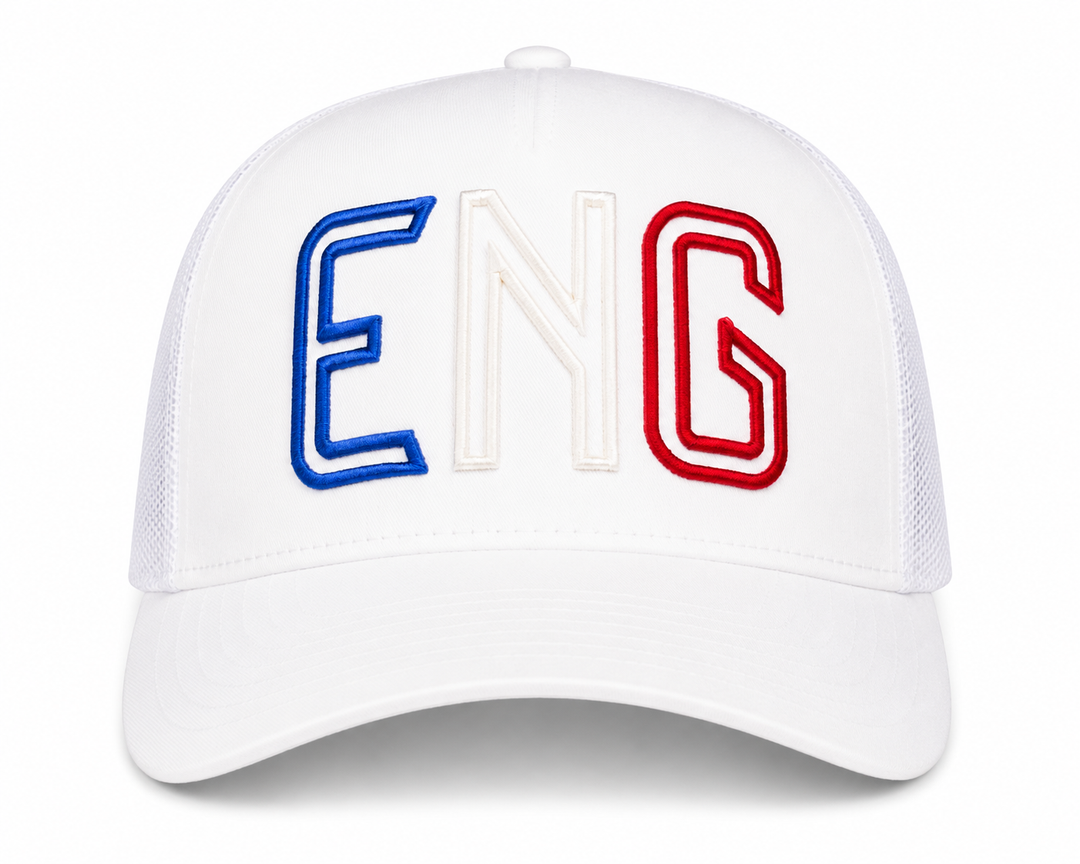 ENG - England country code soccer hat (front view) - 18.1 Sports