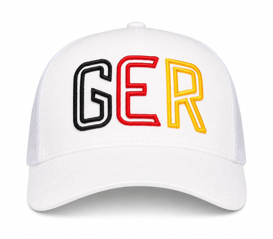 GER - Germany country code soccer hat (front view) - 18.1 Sports