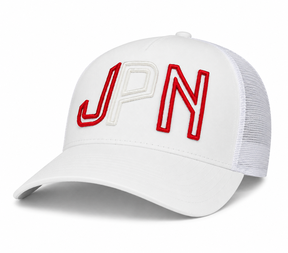JPN - Japan country code soccer hat (left view) - 18.1 Sports