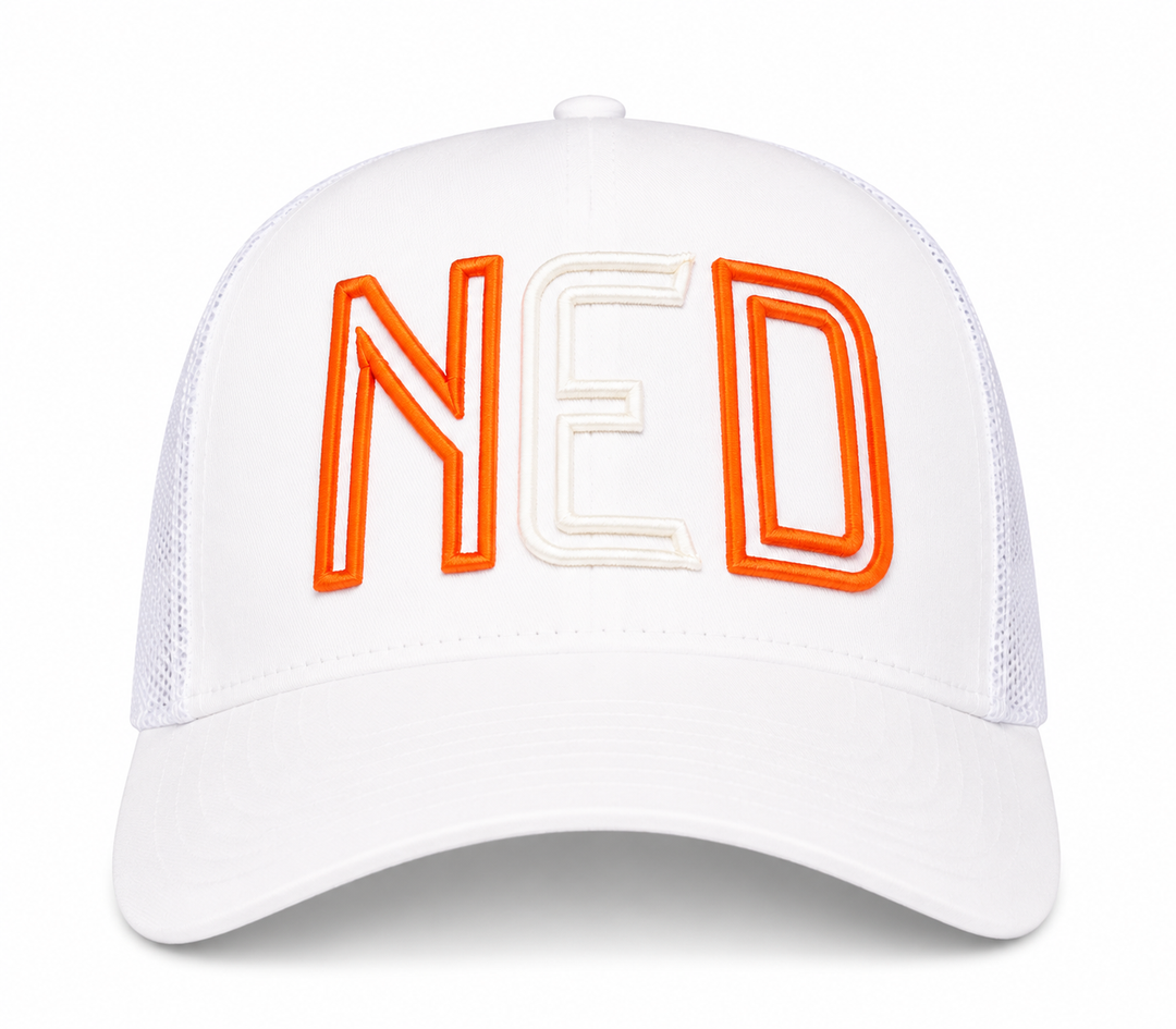 NED - Netherlands country code soccer hat (front view) - 18.1 Sports