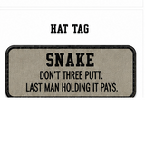 SNAKE BLACK ON WHITE